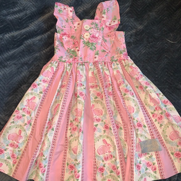 Eleanor Rose Garden Bunnies Dress - Picture 2 of 15